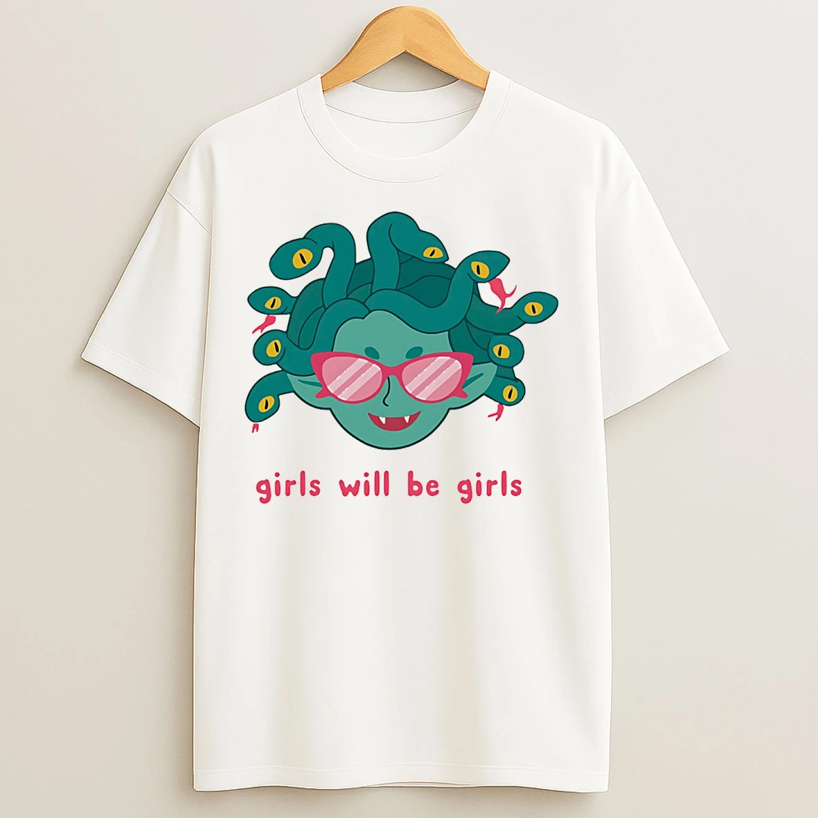 Classic Medusa Girls Will Be Girls Big Heat Cartoon T Shirts