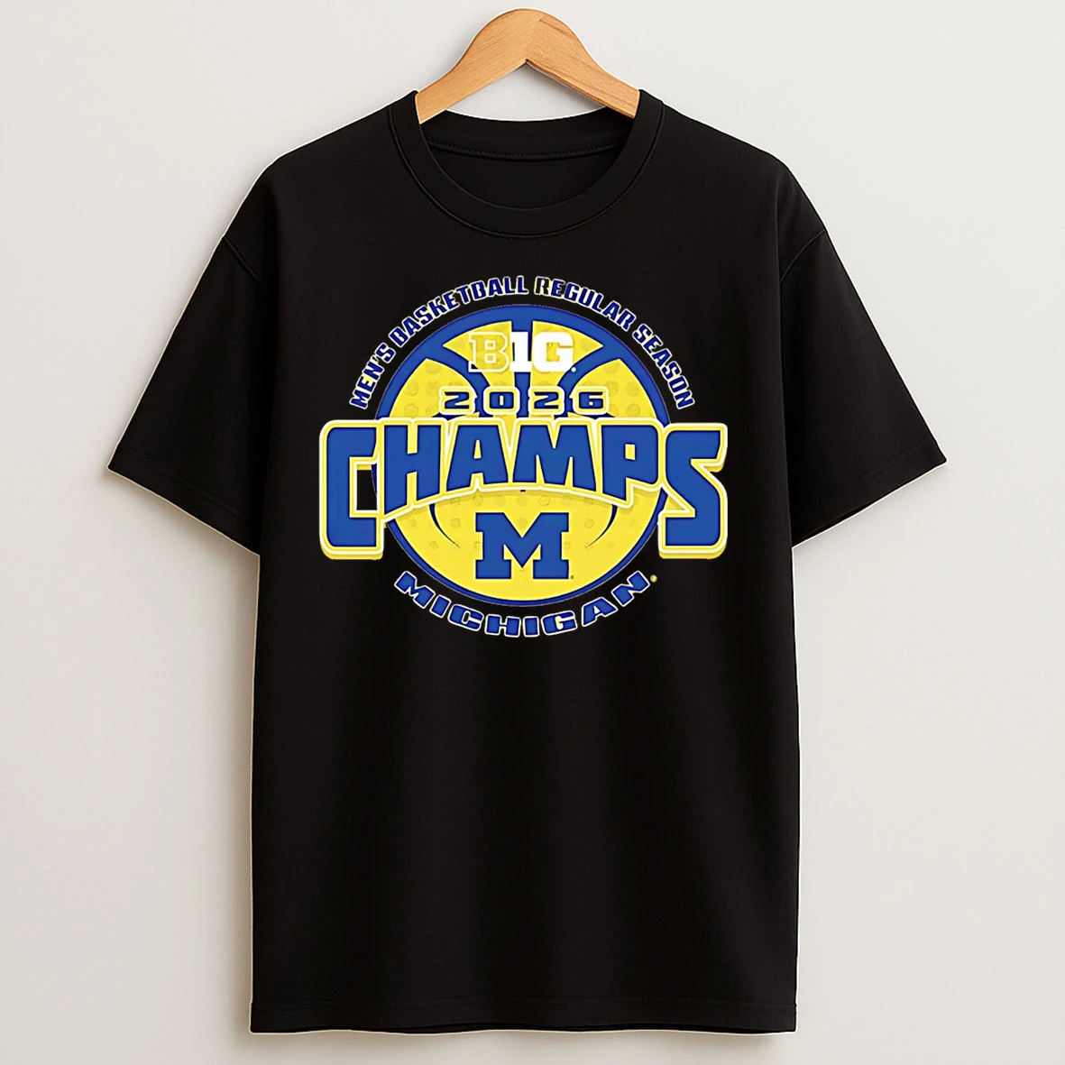 Classic Michigan Wolverines 2026 Big Ten Mens Basketball Regular Season Champions T Shirts