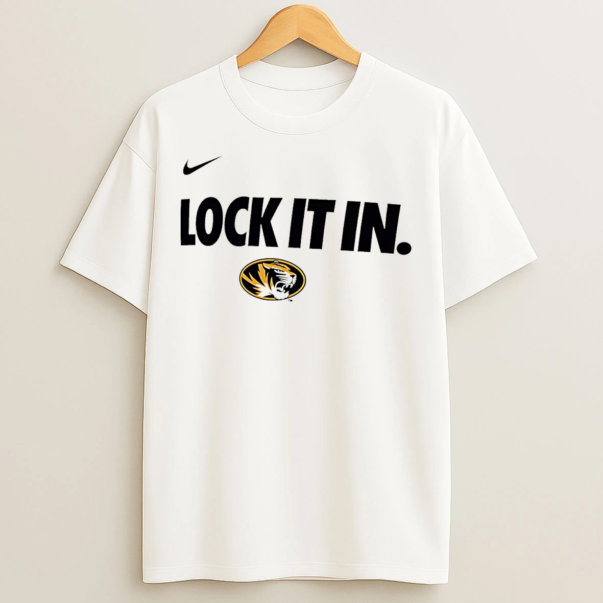 Classic Missouri Tigers Lock It In Logo T Shirts