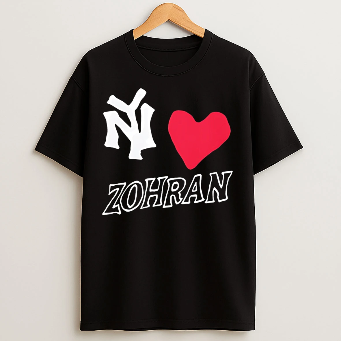 Classic Ny Loves Zohran Heart T Shirts
