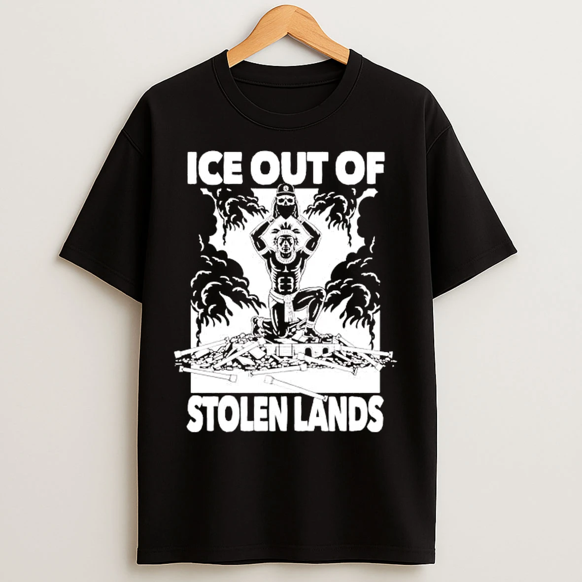 Classic Native American Ice Out Of Stolen Lands T Shirts