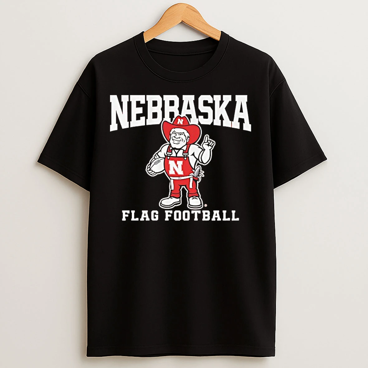 Classic Nebraska Cornhuskers Flag Football T Shirts