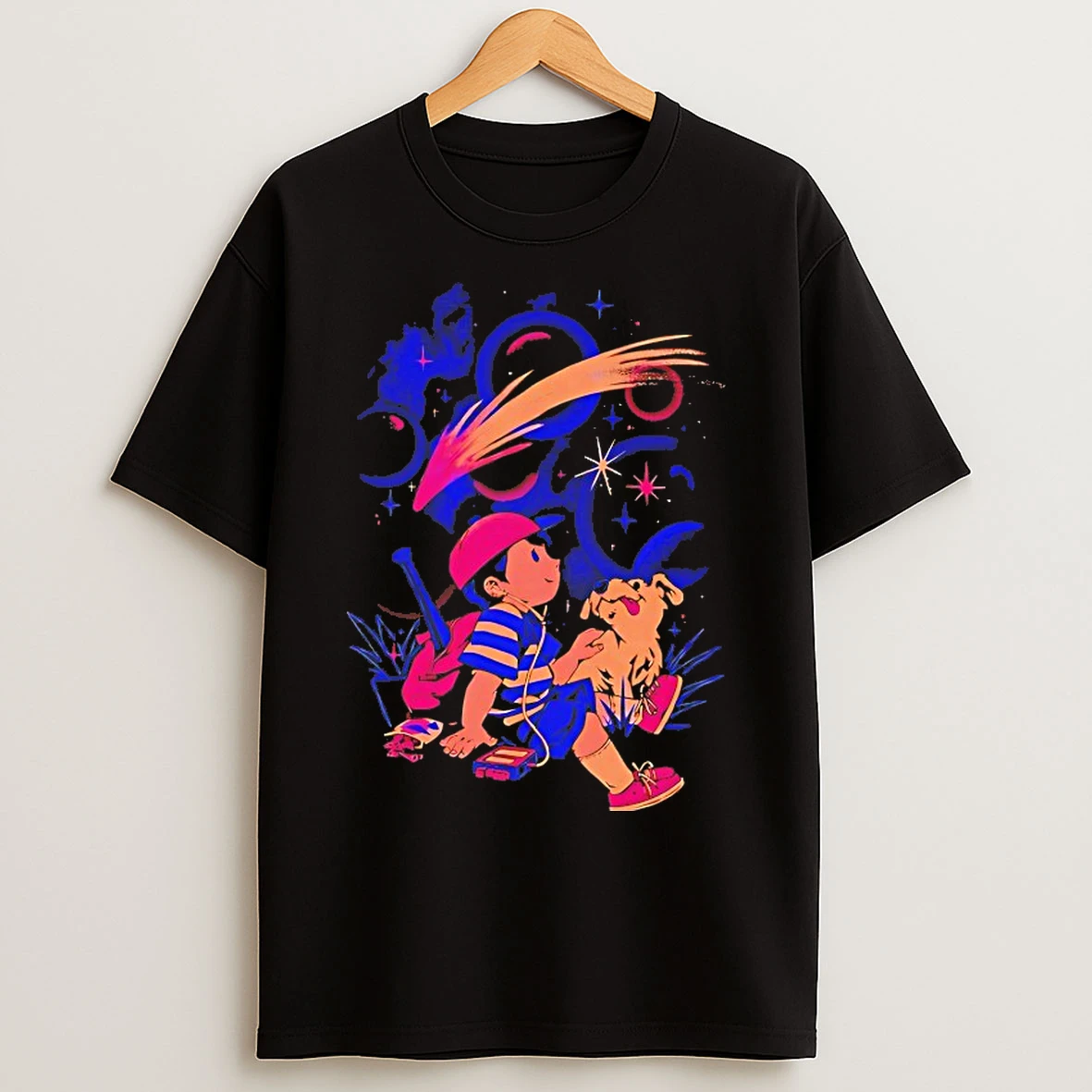 Classic Ness And King Earthbound Earthboy T Shirts