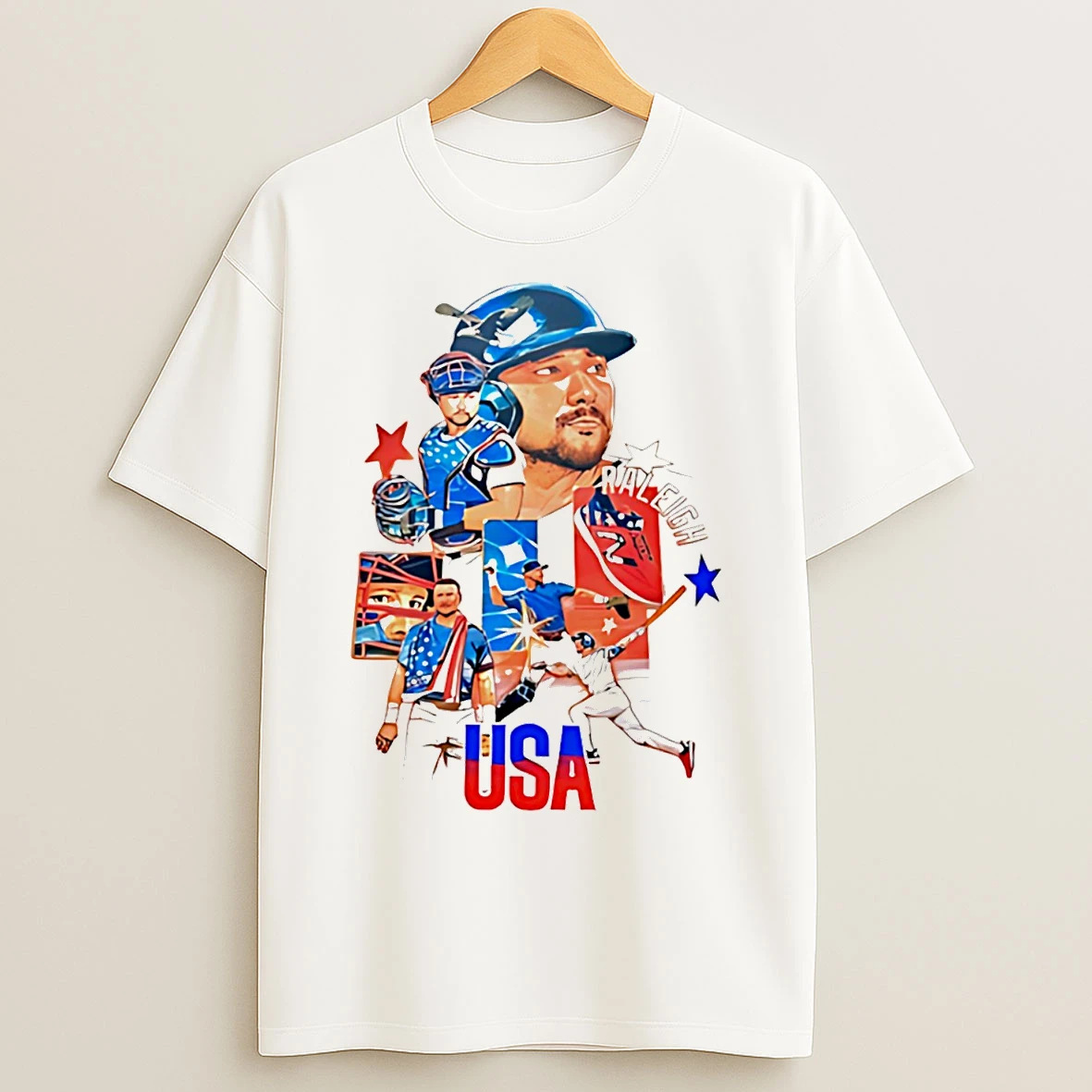 Classic New Balance Cal Raleigh Usa Tokyo T Shirts