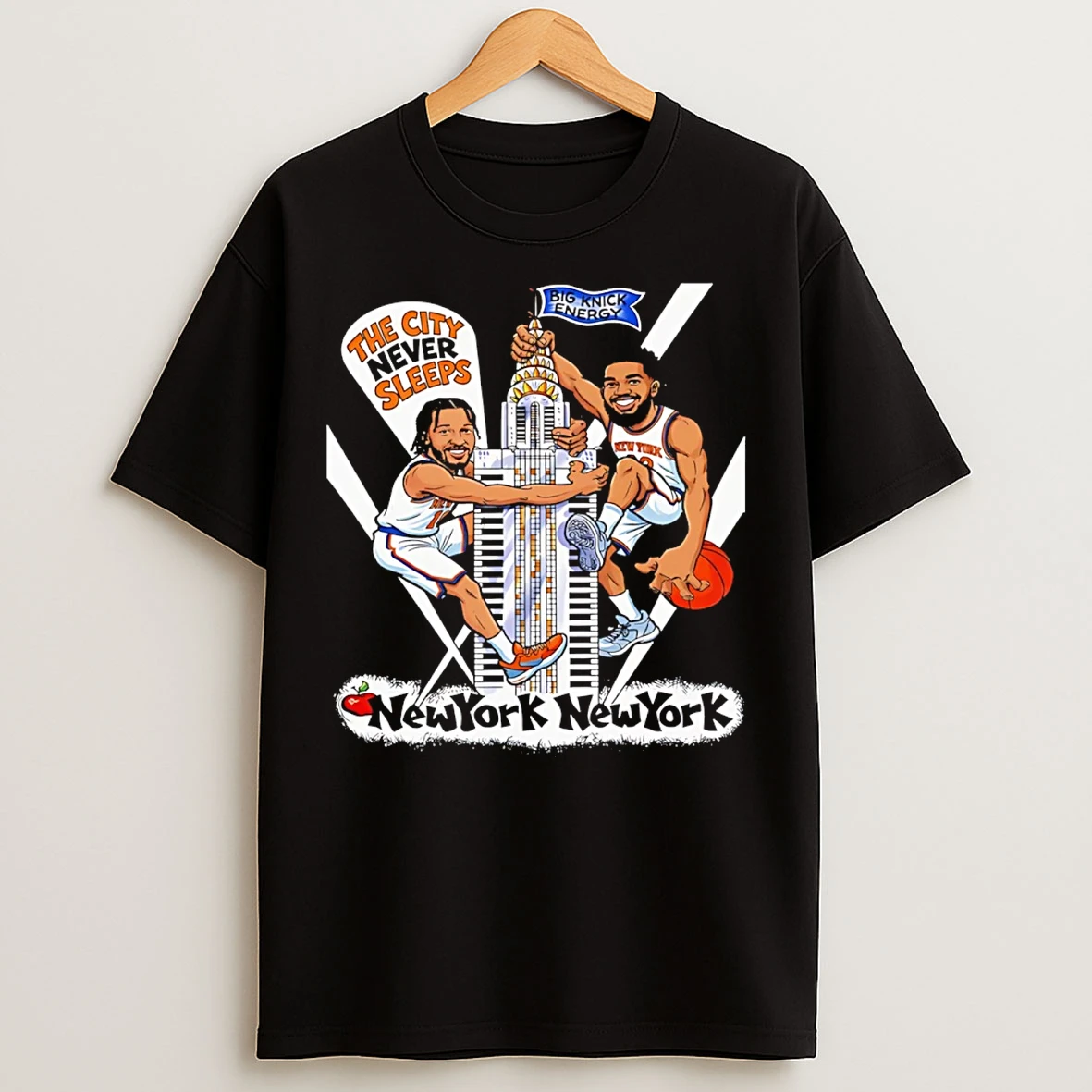 Classic New York State Of Mind The City Never Sleeps Knicks T Shirts