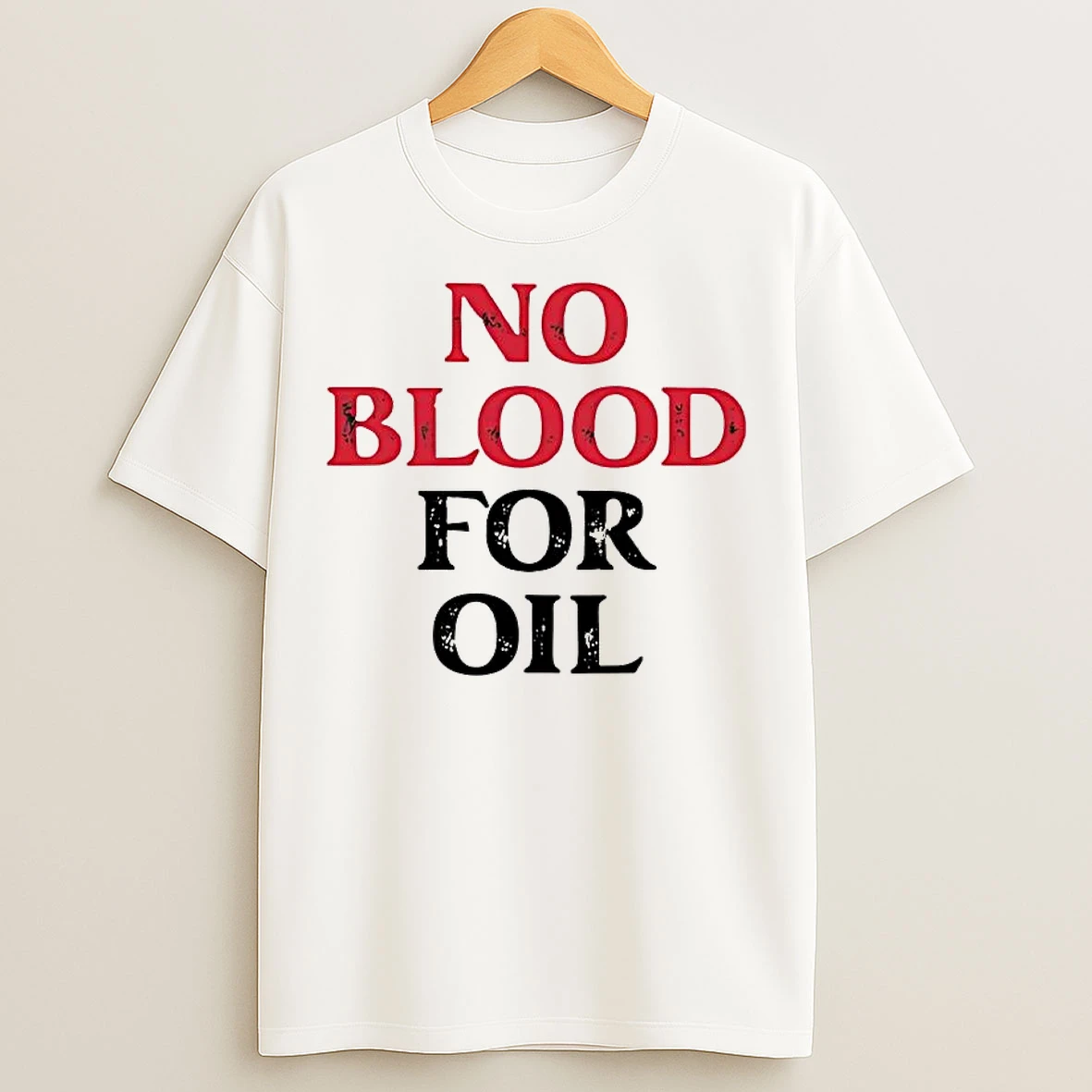Classic No Blood For Oil Anti War Tee T Shirts
