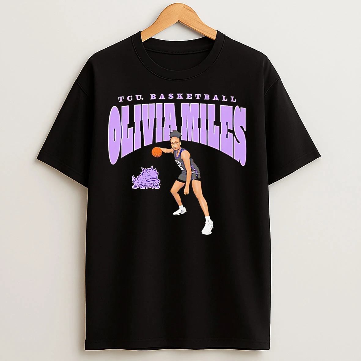 Classic Olivia Miles Tcu Horned Frogs Graphic T Shirts
