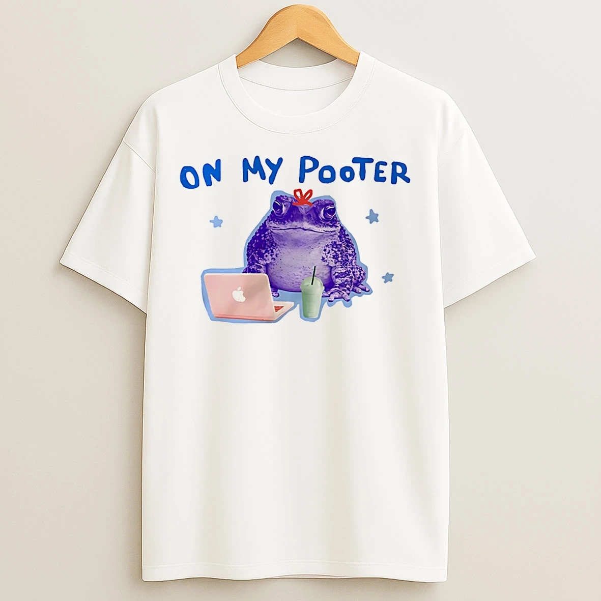Classic On My Pooter Frog Cartoon T Shirts