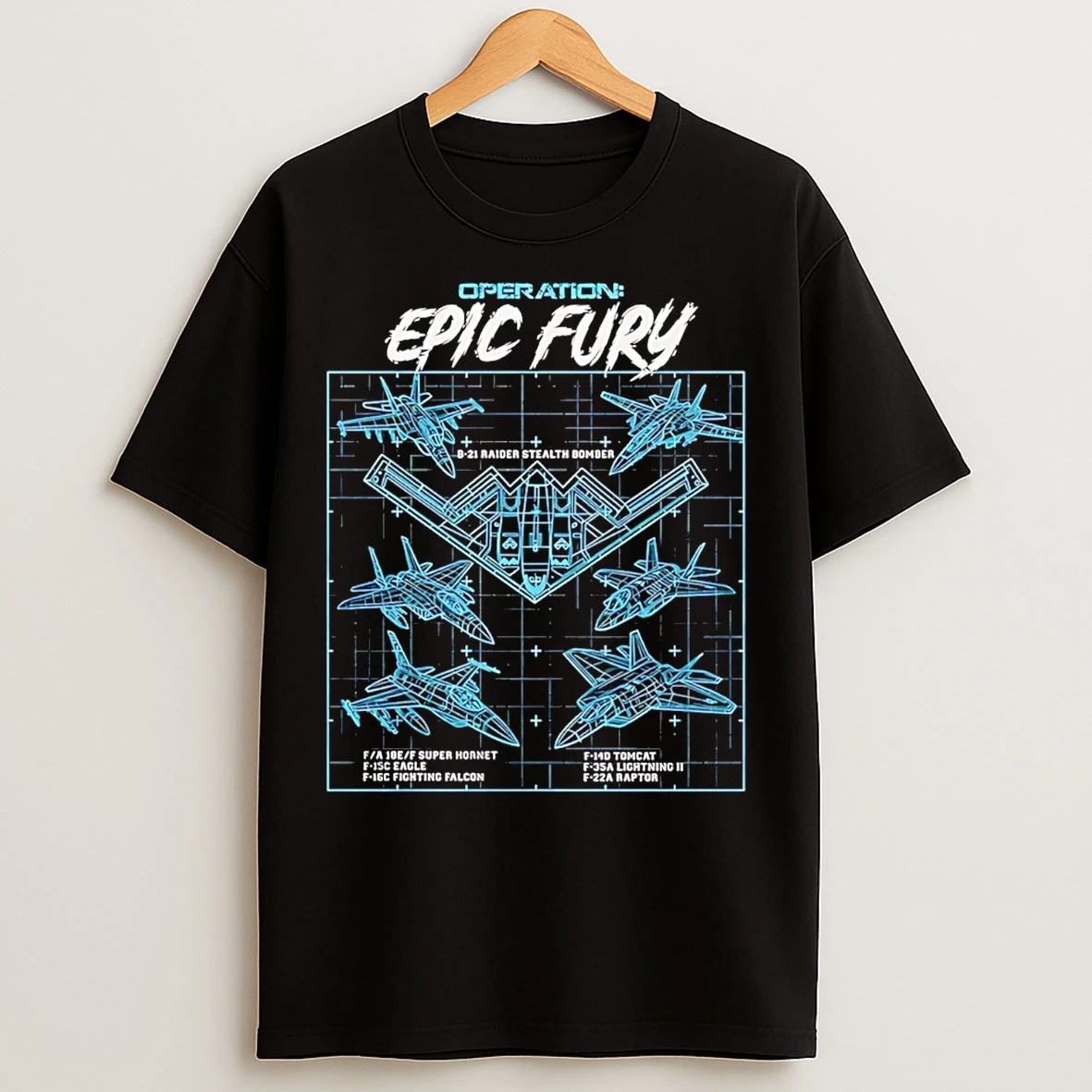 Classic Operation Epic Fury B 21 Jets T Shirts