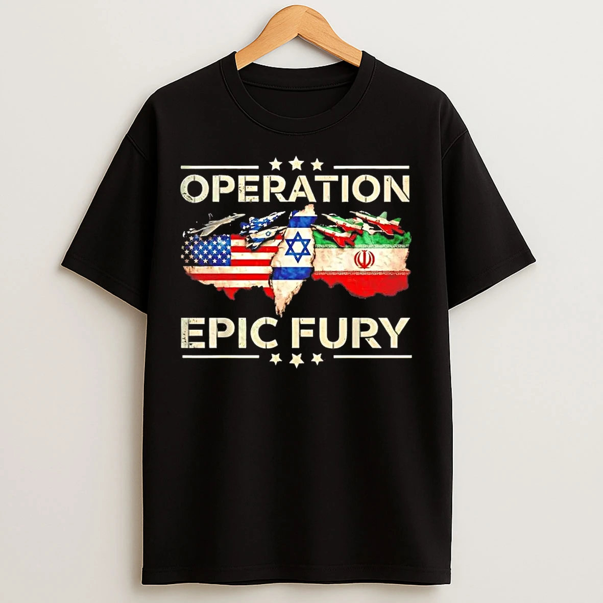 Classic Operation Epic Fury Usa Israel Iran Conflict Tee T Shirts