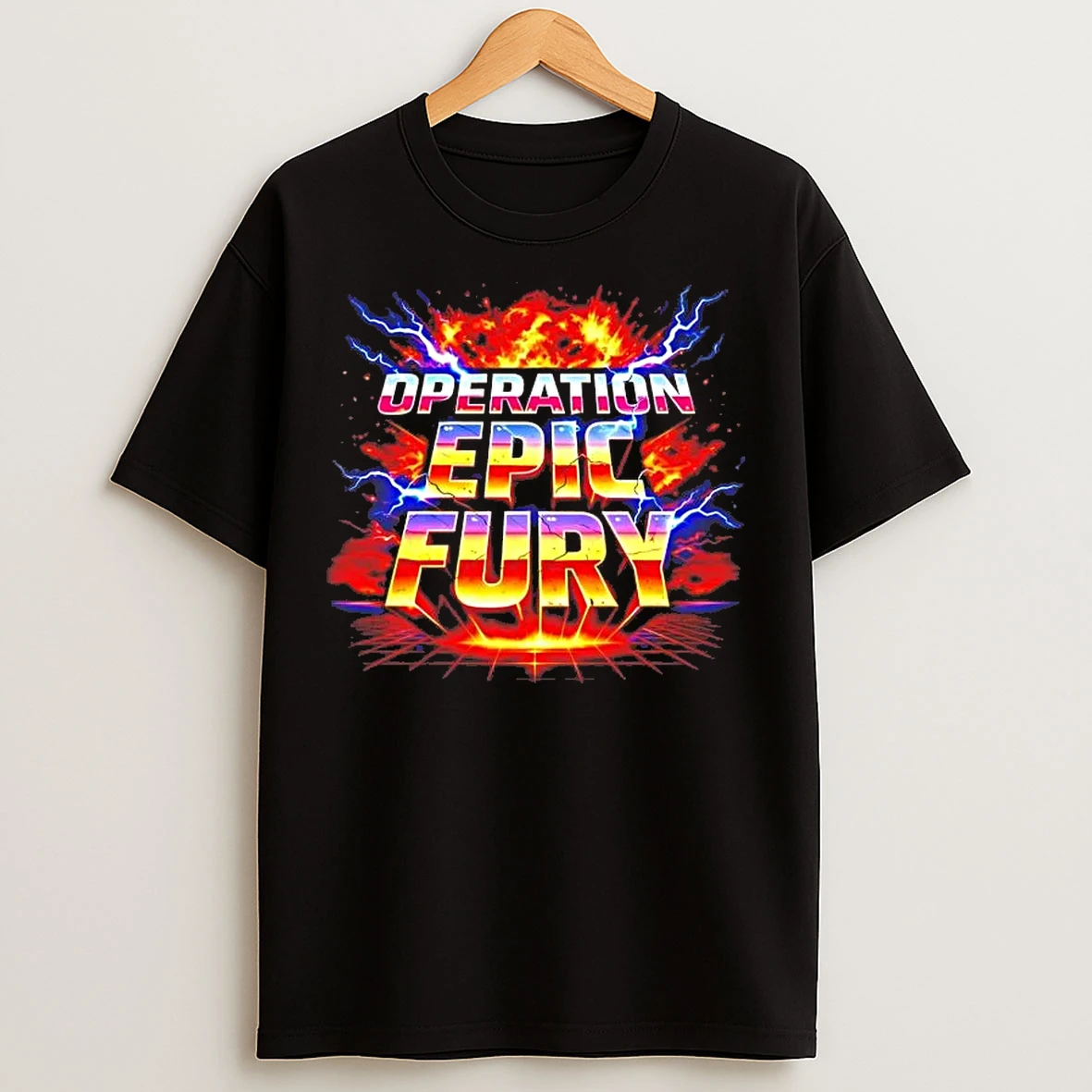 Classic Operation Epic Fury Lightning Usa Patriotic Tee T Shirts