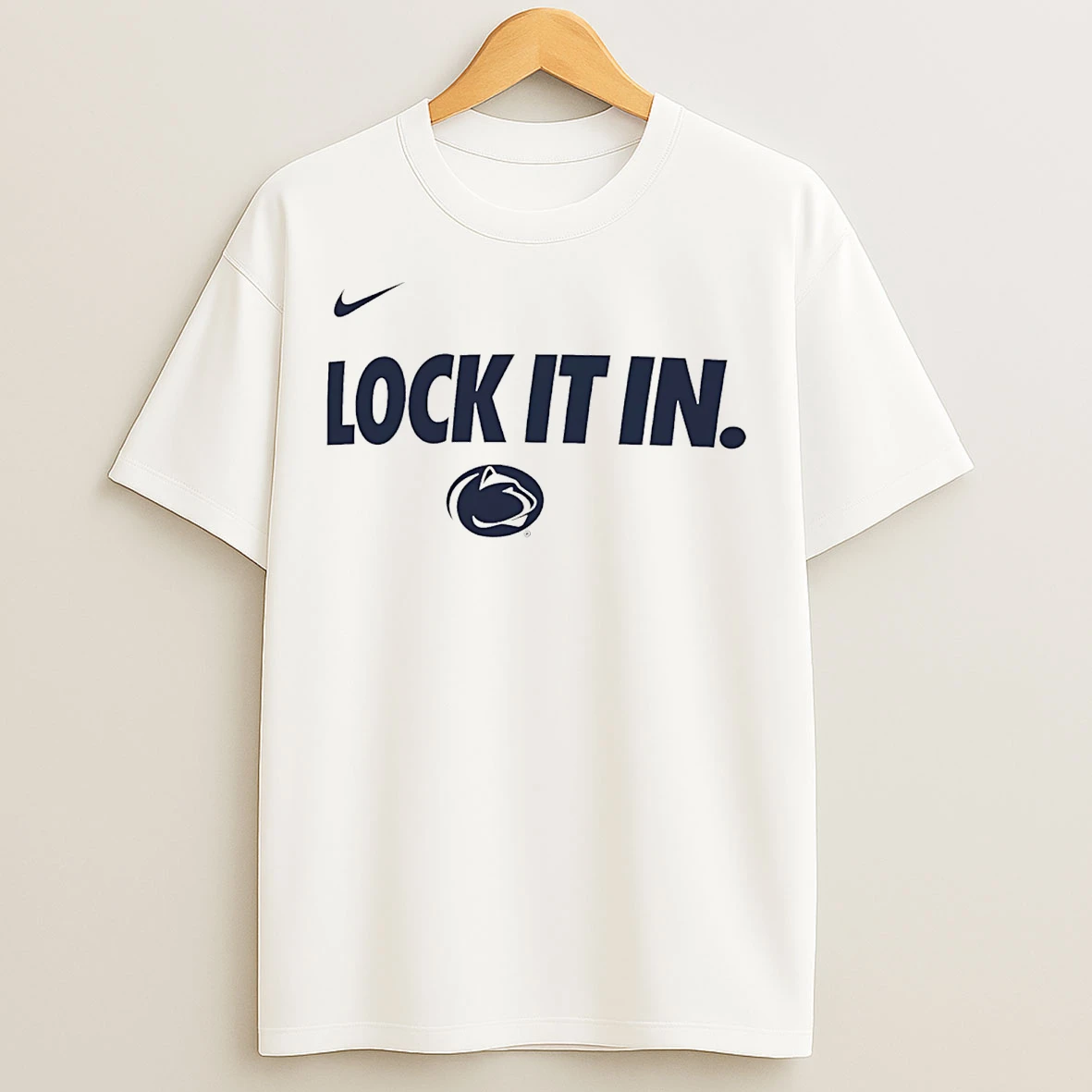 Classic Penn State Nittany Lions Lock It In Logo T Shirts