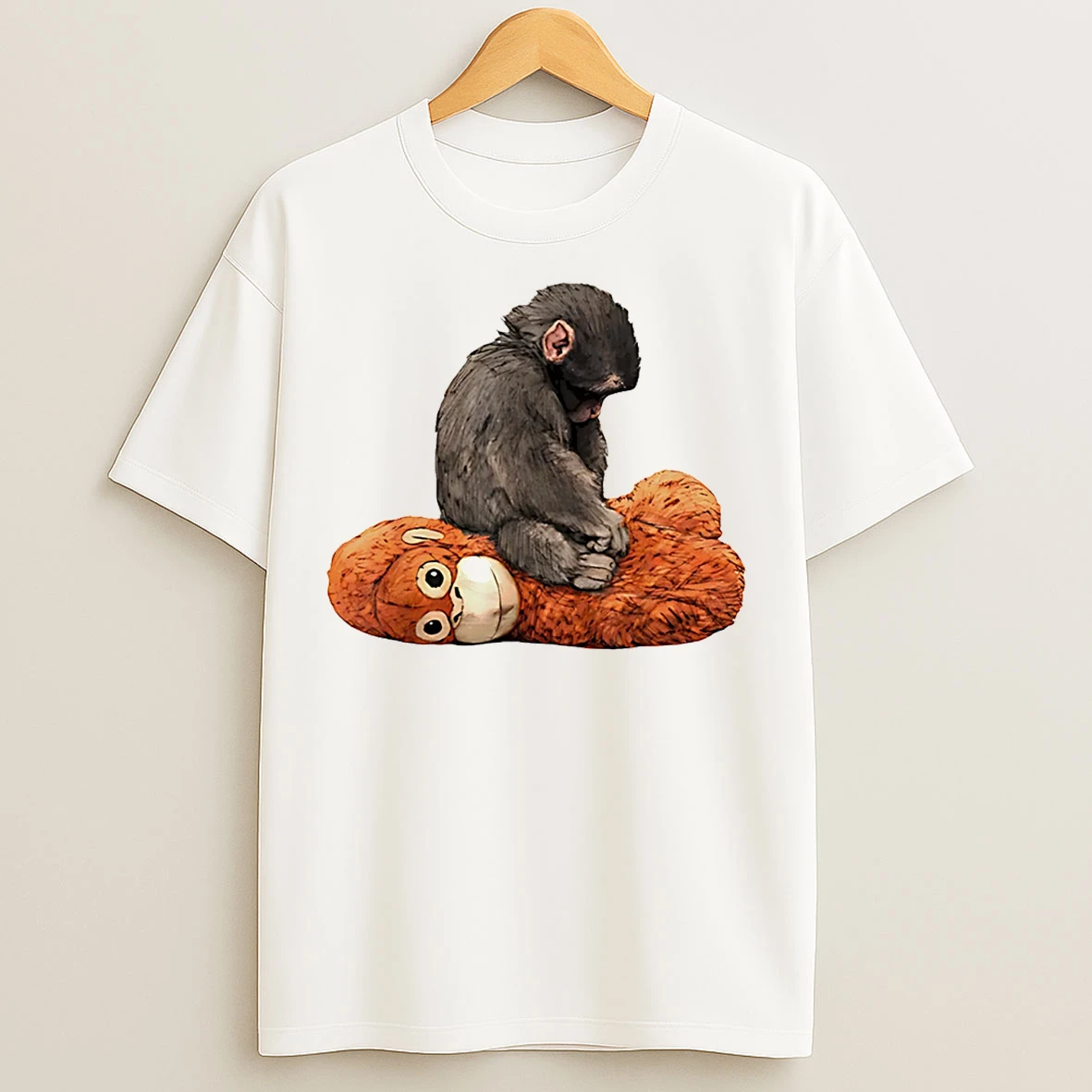 Classic Punch Kun Protect Baby Monkey Punch T Shirts