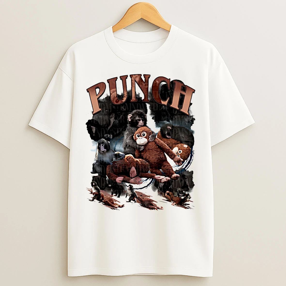 Classic Punch The Monkey Picture Collage T Shirts