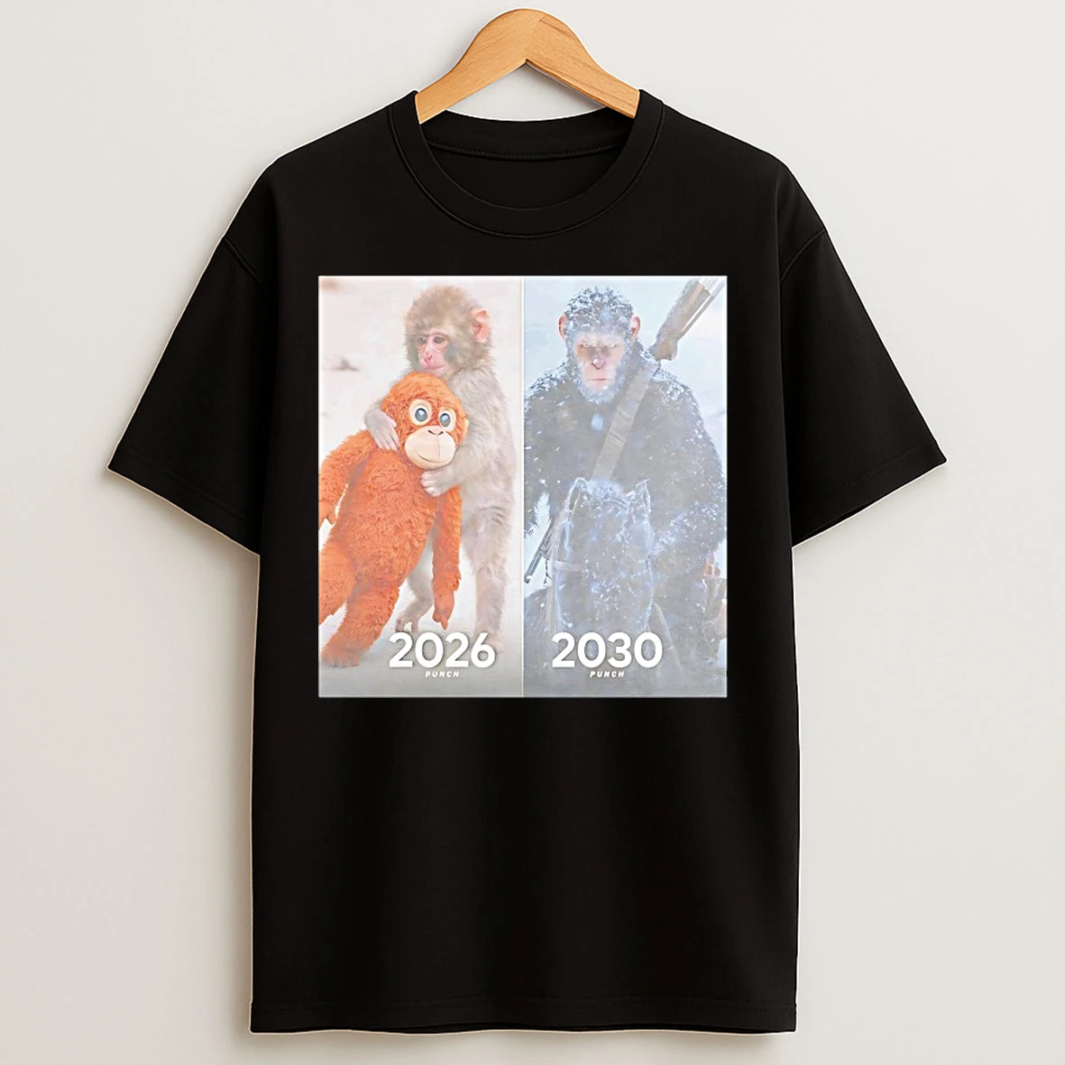 Classic Punch In 2026 And 2030 Monkey Meme T Shirts