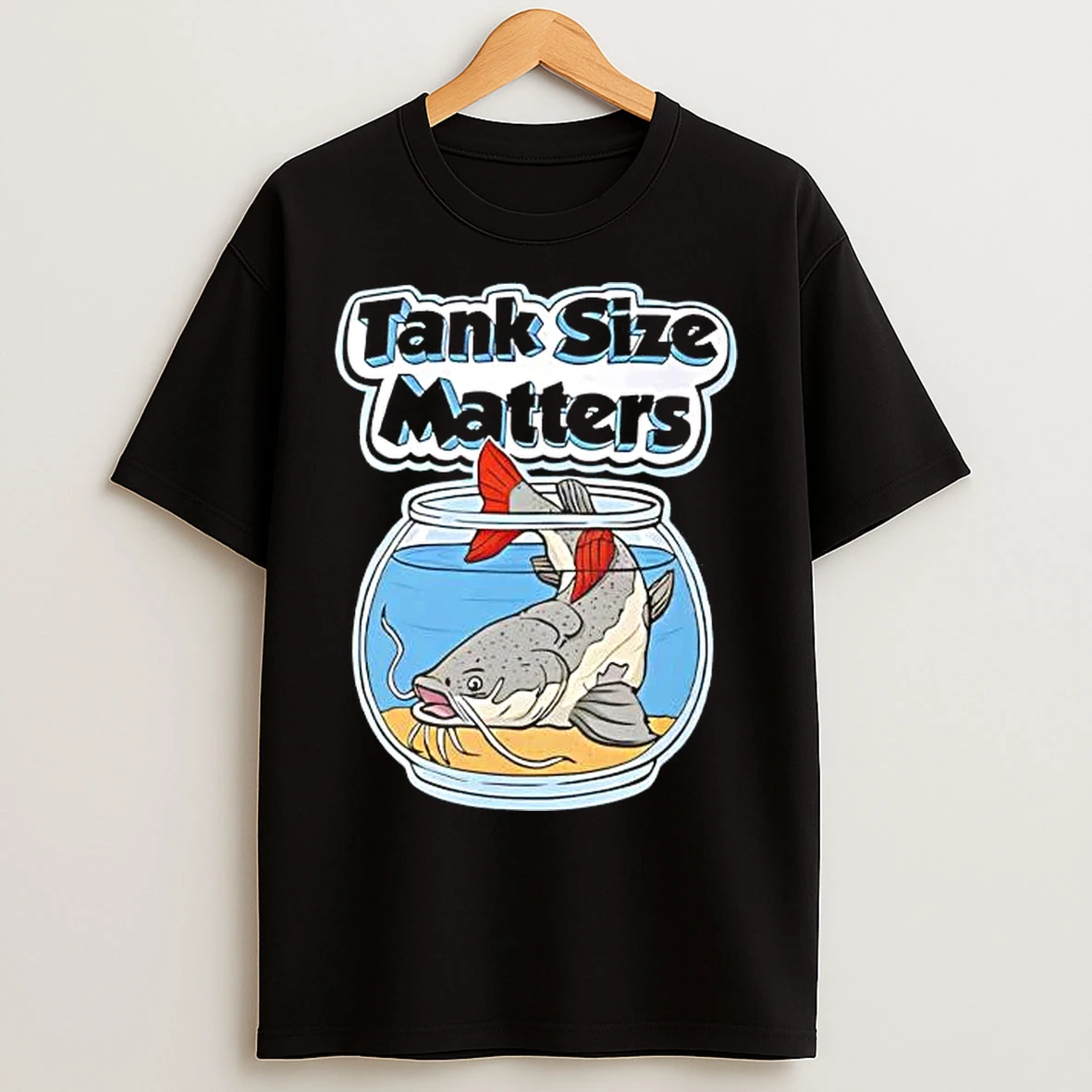 Classic Redtail Catfish Tank Size Matters Tee T Shirts