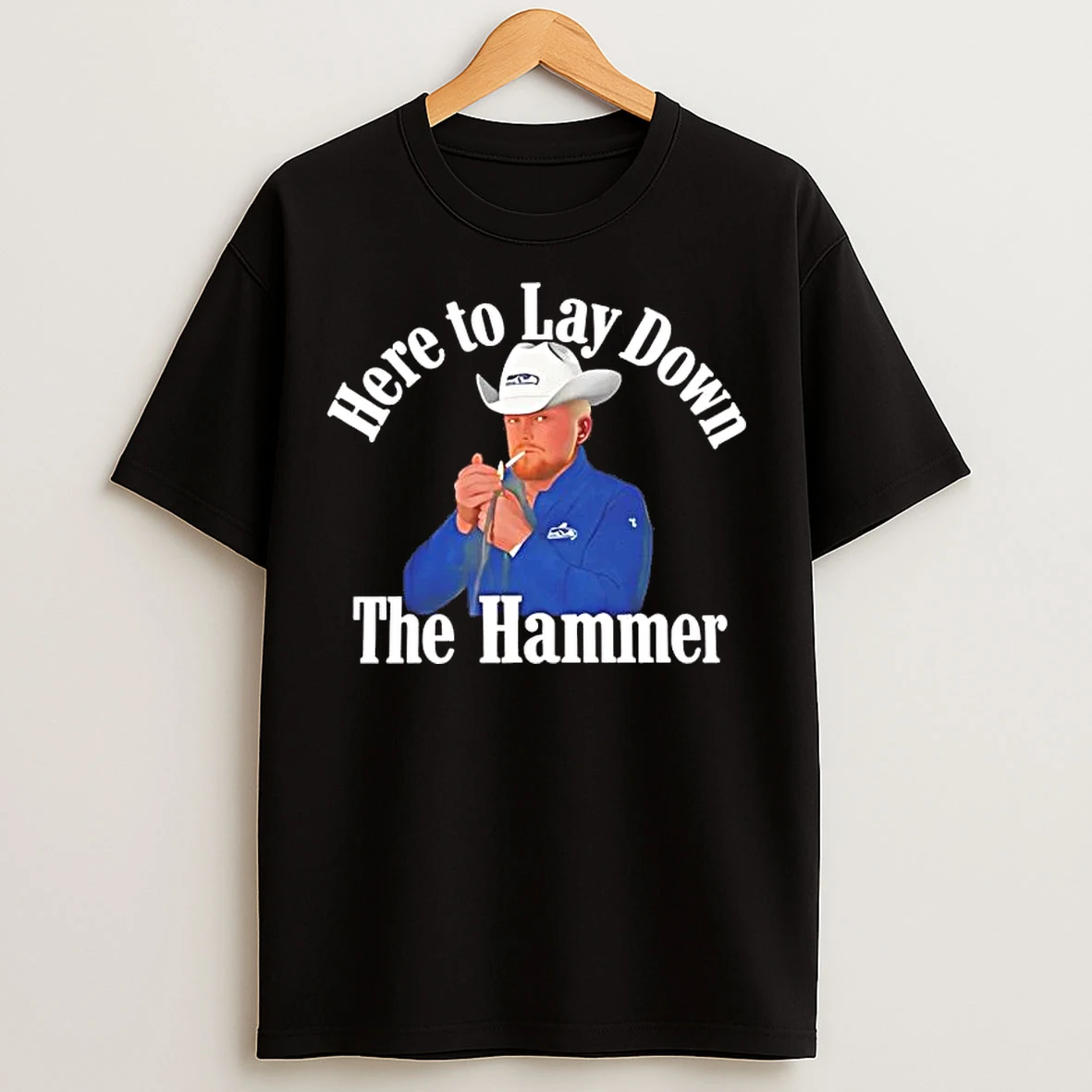 Classic Sam Darnold Smoking Here To Lay Down The Hammer T Shirts
