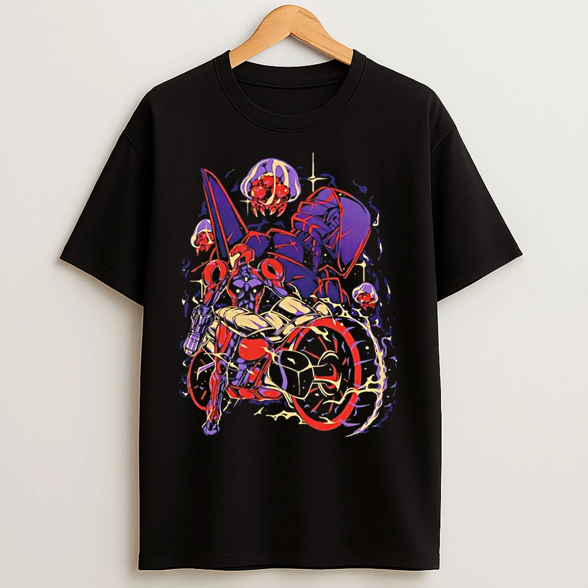 Classic Samus Aran And Her Vi O La Motorcycle Metroid Prime 4 Beyond Under New Stars T Shirts