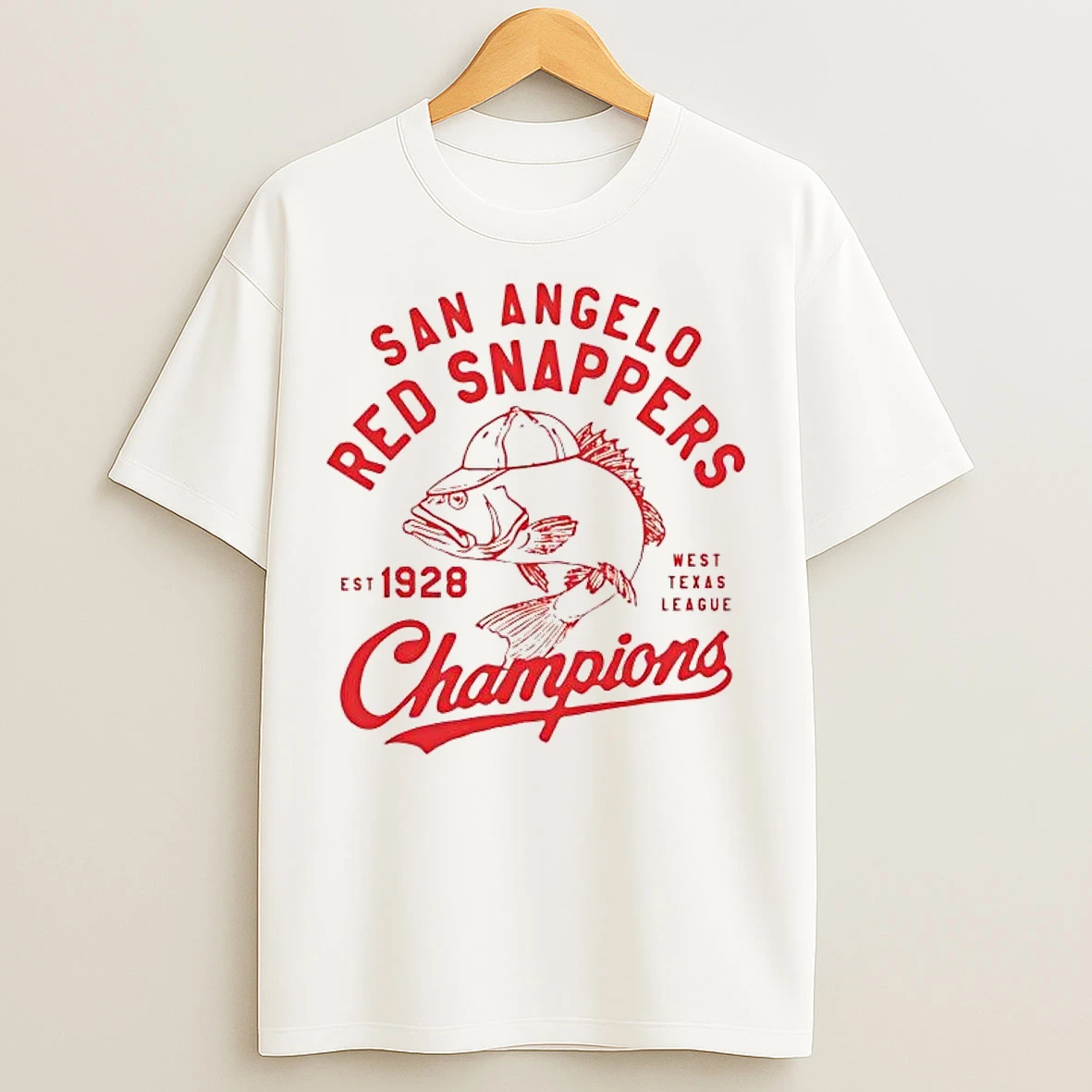 Classic San Angelo Red Snappers Est 1928 Champions T Shirts
