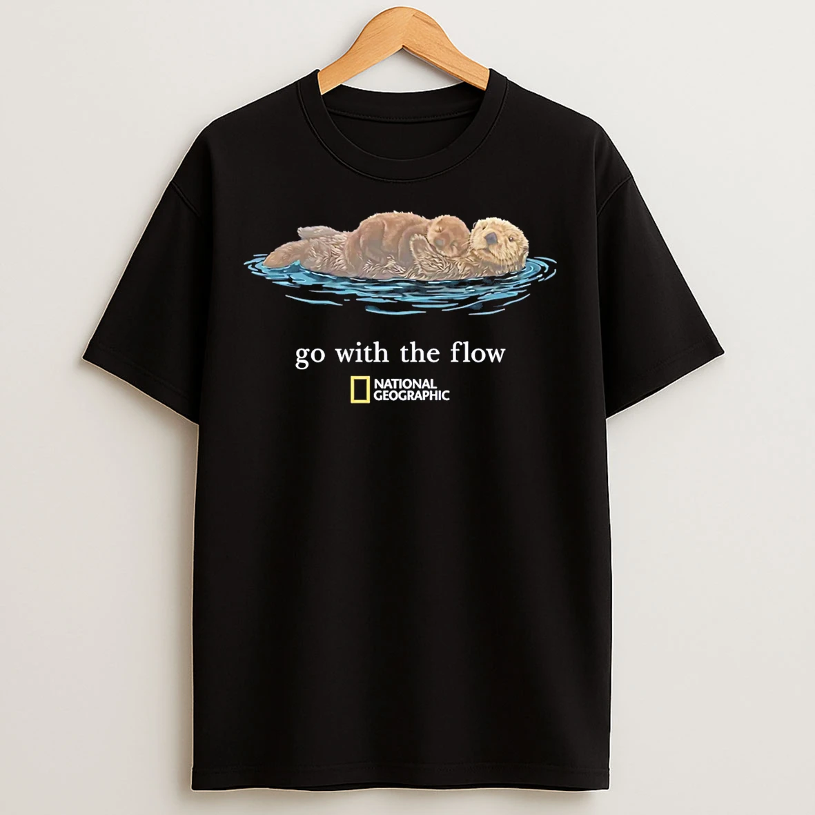 Classic Sea Otter Go With The Flow T Shirts