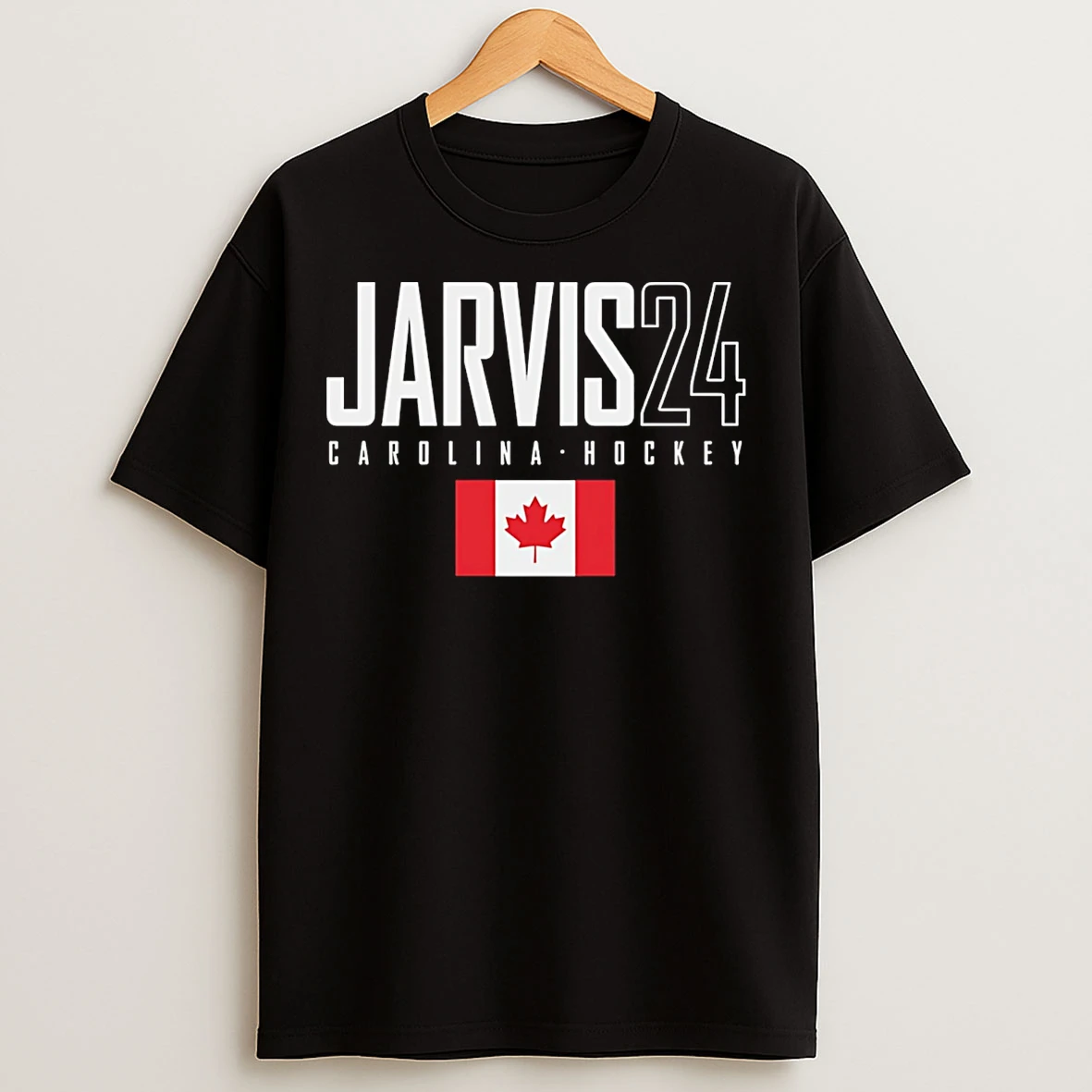 Classic Seth Jarvis Carolina Canada Elite Number And Name T Shirts