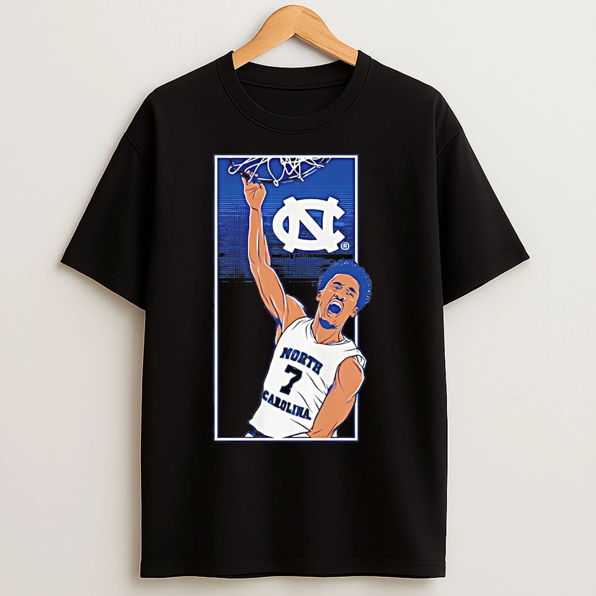 Classic Seth Trimble North Carolina Tar Heels Basketball Signature Slam T Shirts