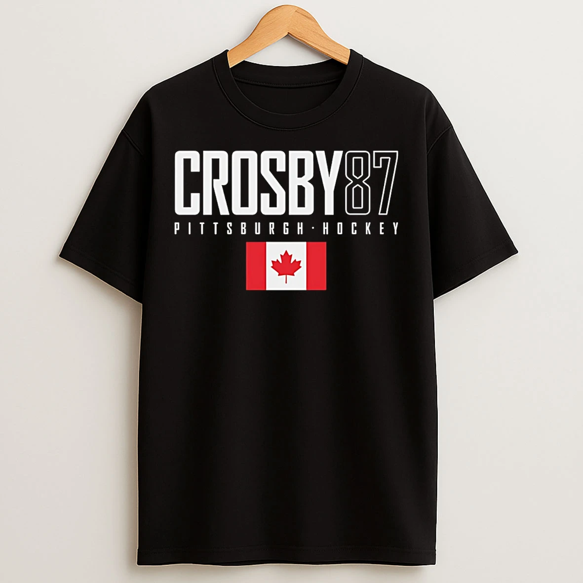 Classic Sidney Crosby Pittsburgh Canada Elite Number And Name T Shirts