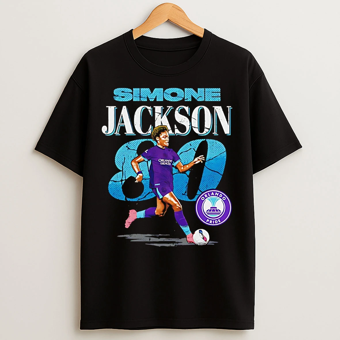Classic Simone Jackson Orlando Pride Cracked Number T Shirts