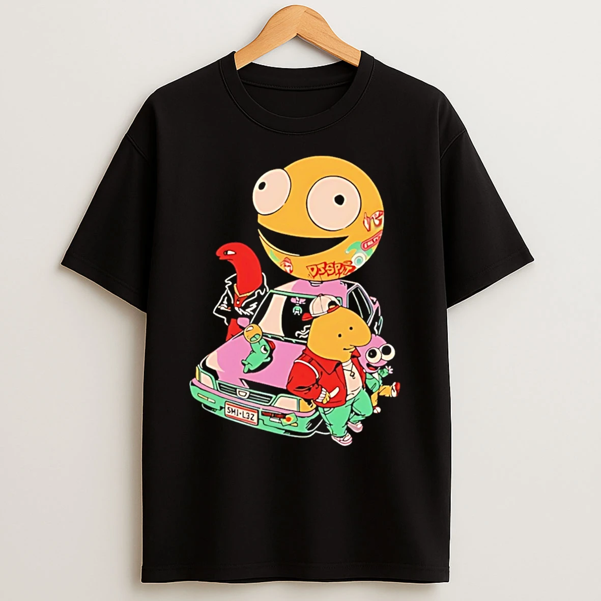 Classic Smiling Friends Character T Shirts