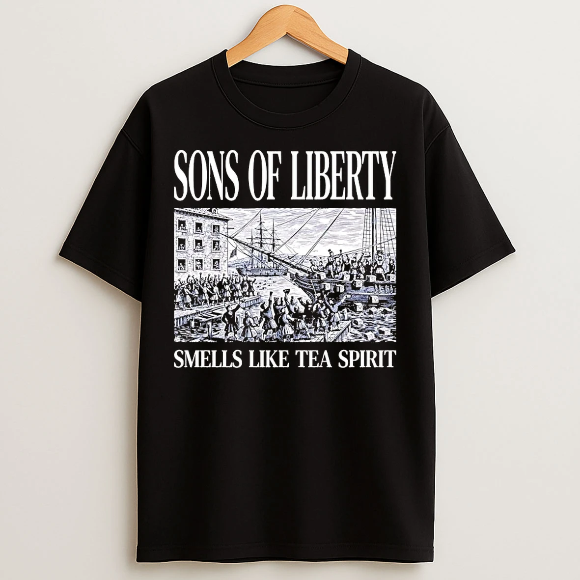 Classic Sons Of Liberty Smells Like Tea Spirit T Shirts
