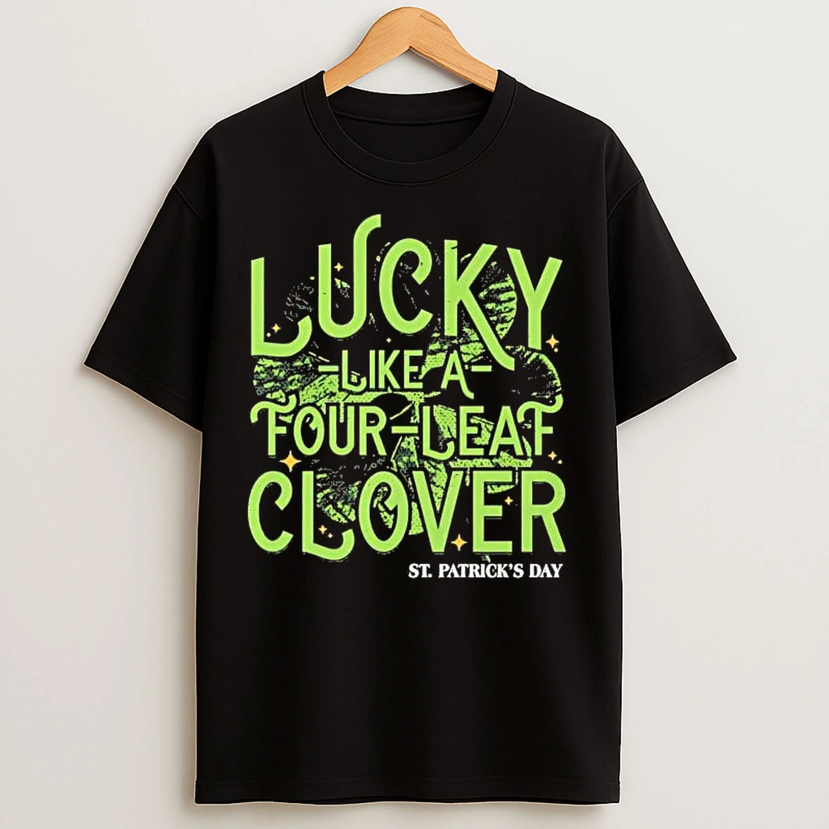 Classic St Patricks Lucky Fourleaf Clover T Shirts