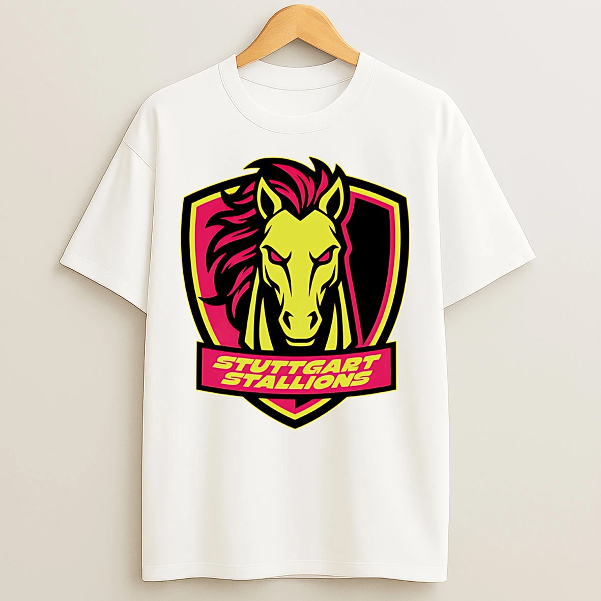 Classic Stuttgart Stallions Logo T Shirts