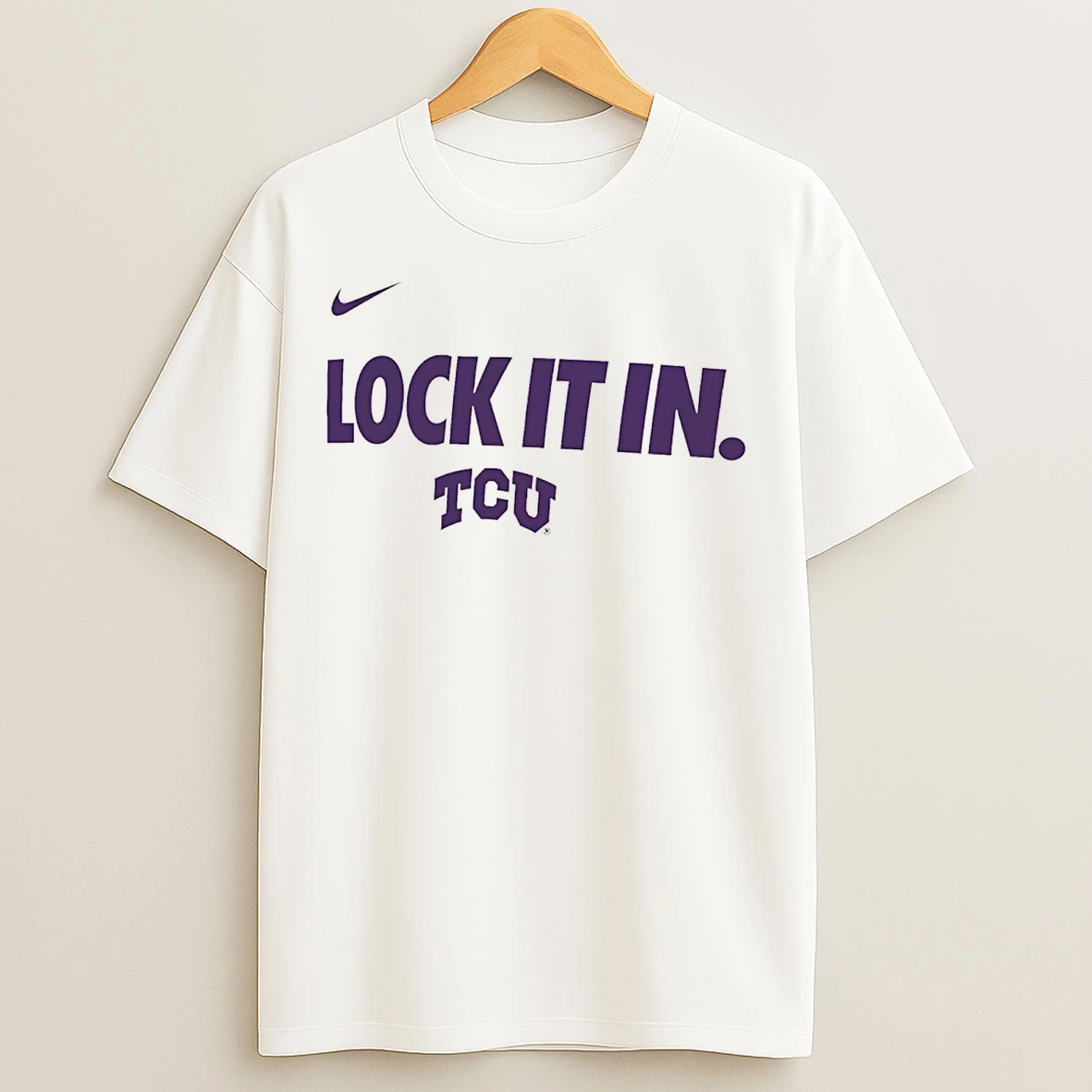 Classic Tcu Horned Frogs Lock It In Logo T Shirts