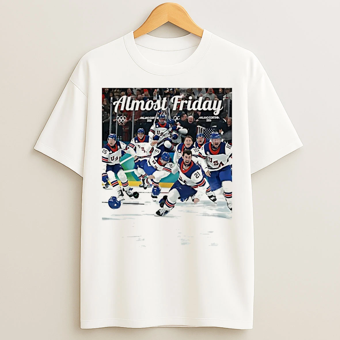 Classic Team Usa 2026 Olympics Almost Friday T Shirts