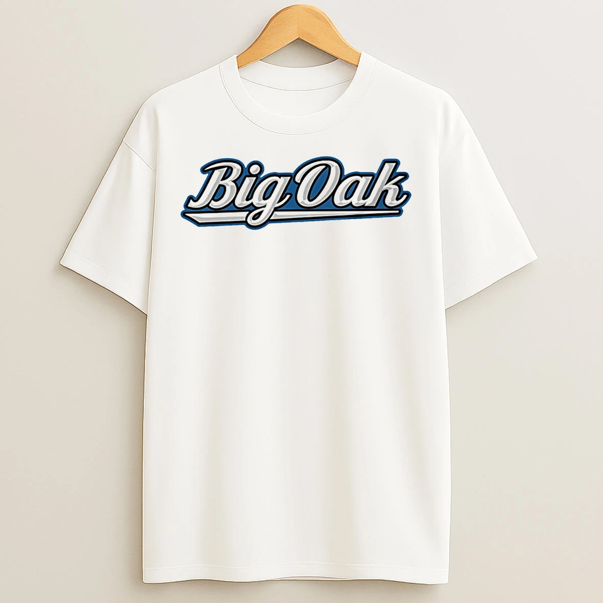 Classic The Big Oak Baseball Text T Shirts