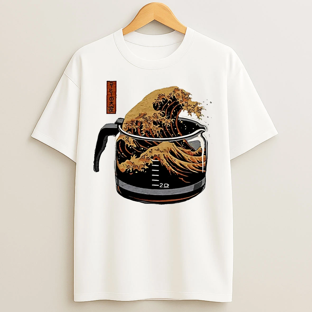 Classic The Great Wave Of Coffee T Shirts