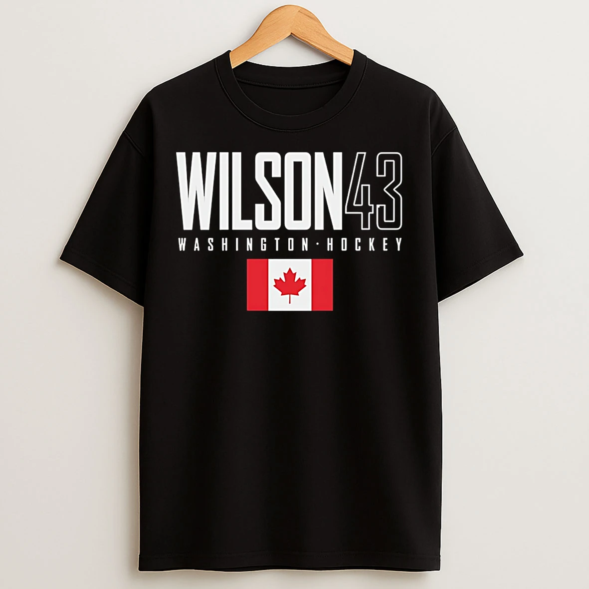 Classic Tom Wilson Washington Canada Elite Number And Name T Shirts