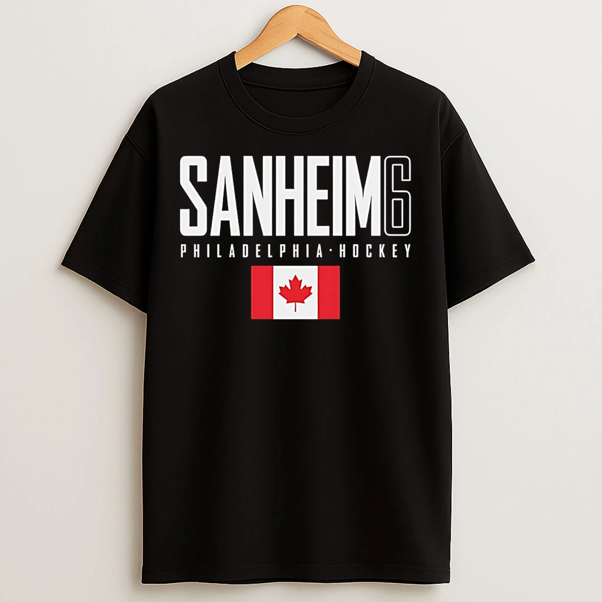 Classic Travis Sanheim Philadelphia Canada Elite Number And Name T Shirts