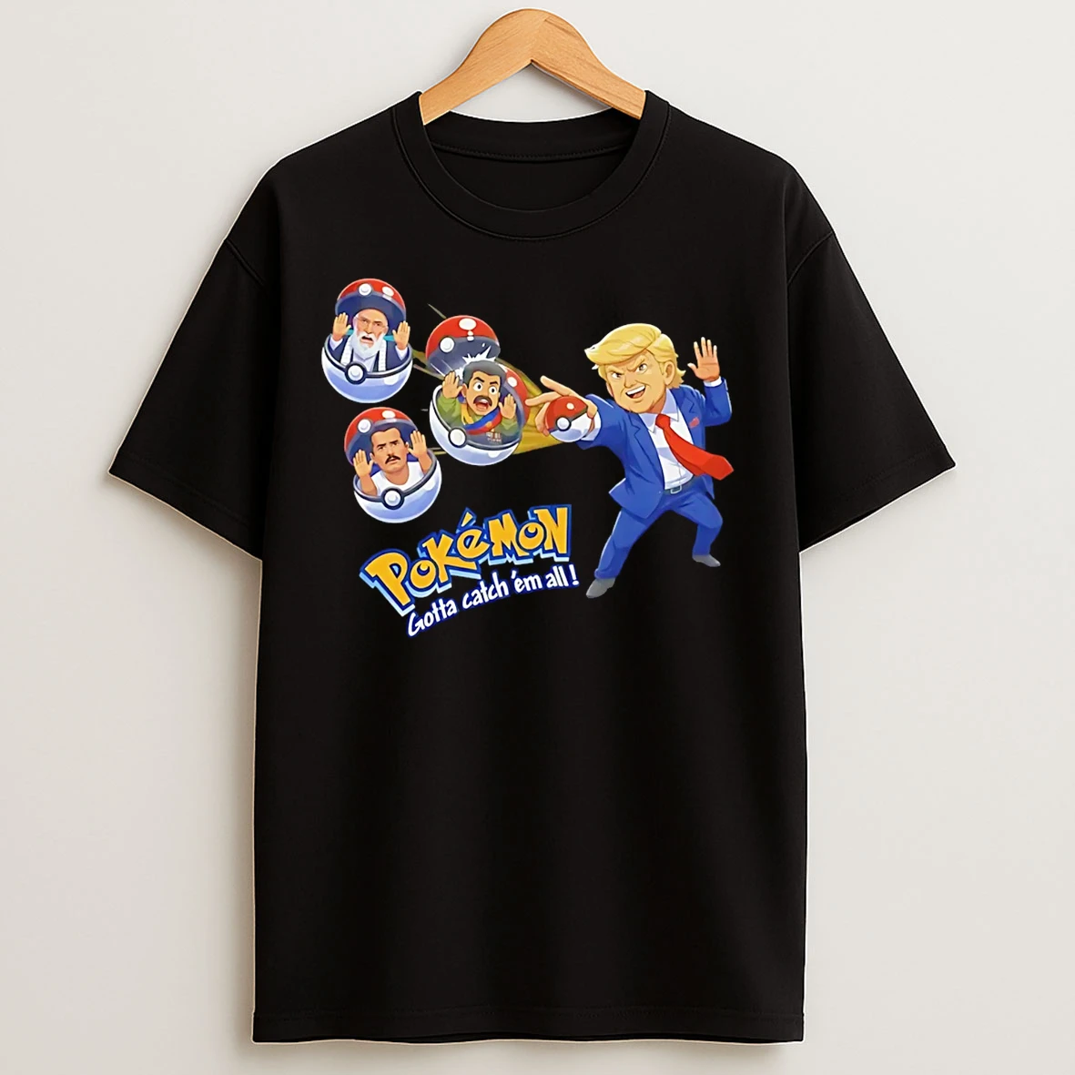 Classic Trump Iran Leader Maduro El Mencho Pokemon T Shirts