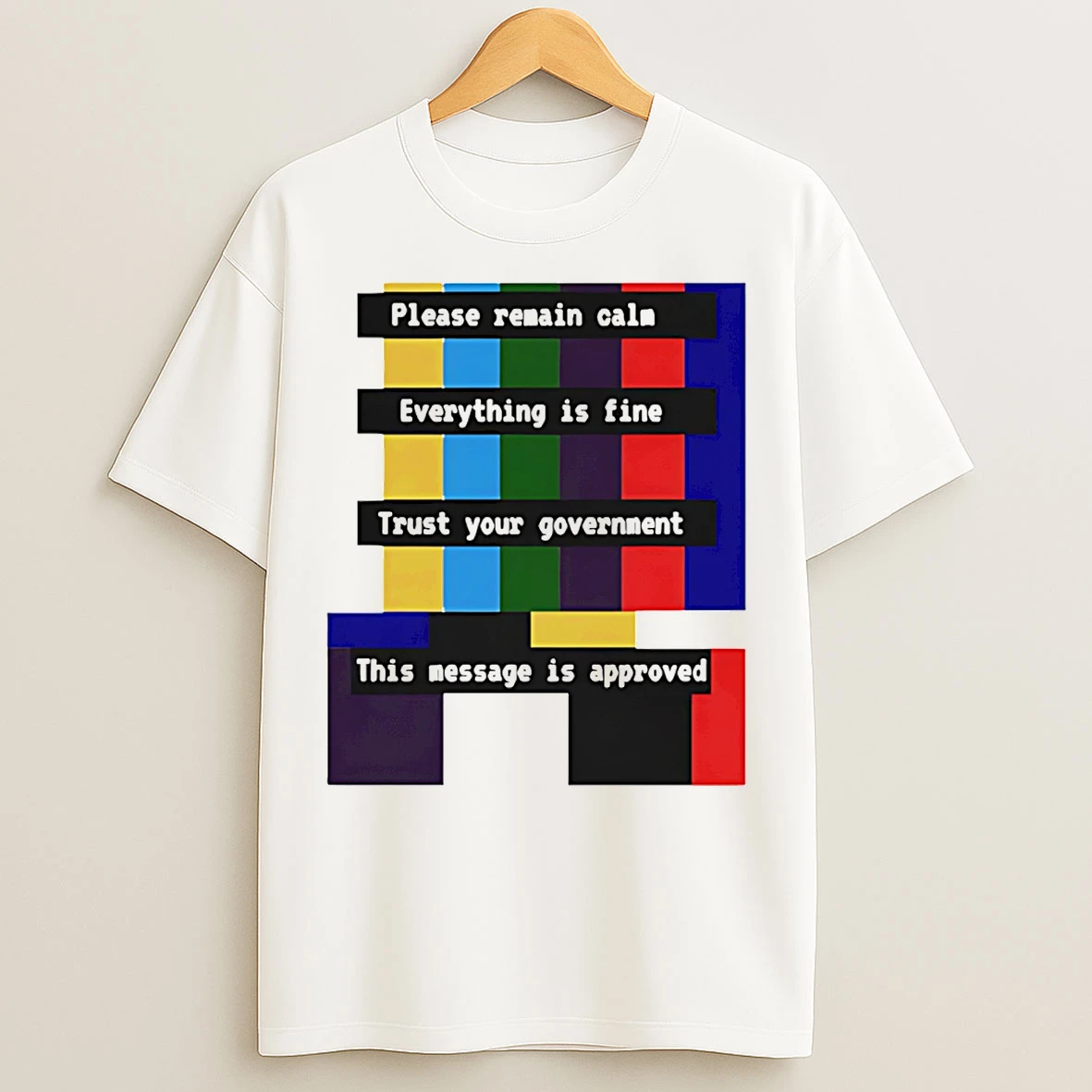 Classic Trust Your Government Emergency Broadcast T Shirts