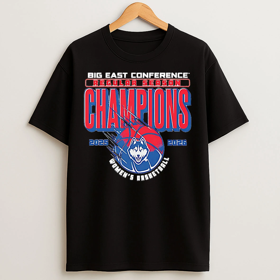 Classic Uconn Womens Basketball Big East Regular Season Champions 2025 26 T Shirts