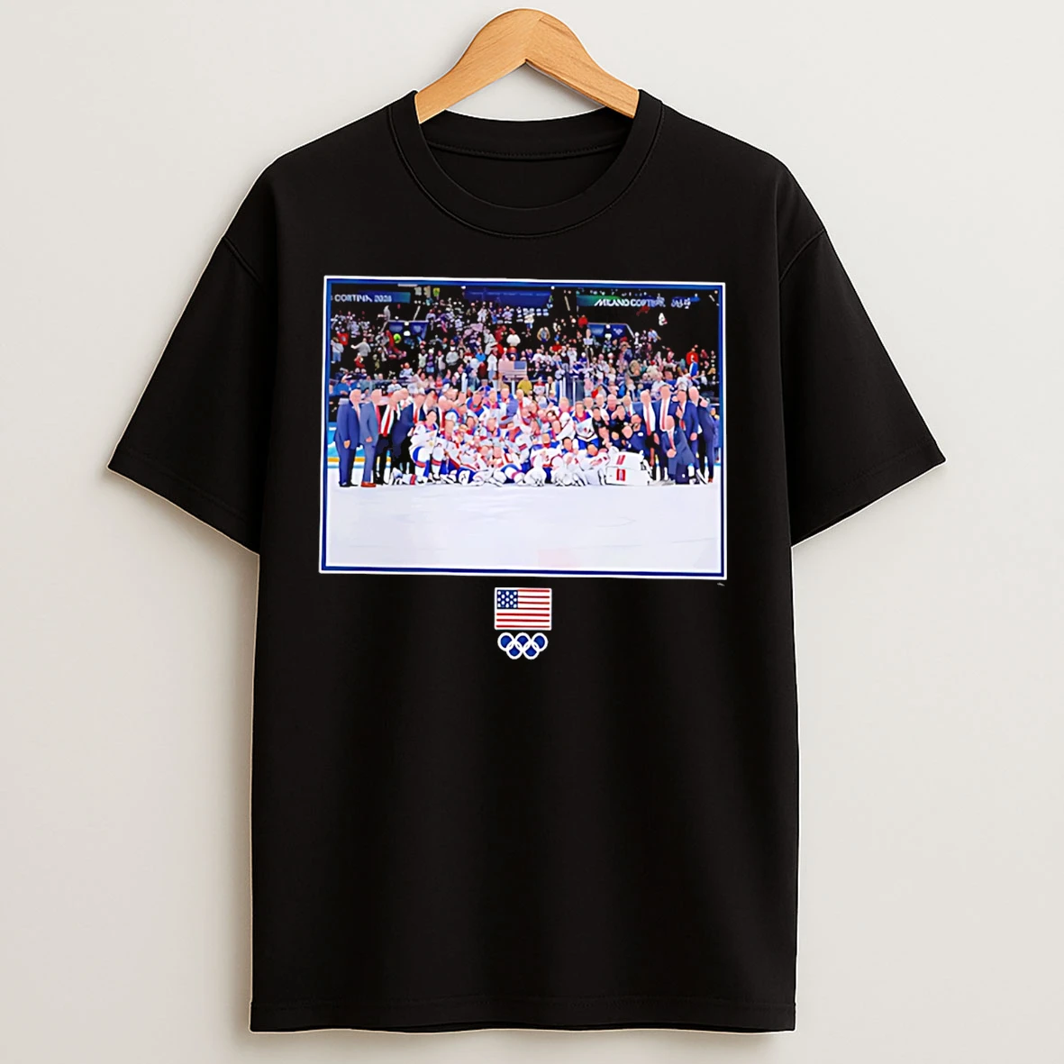 Classic Us Mens Olympic Hockey Medal Moment T Shirts