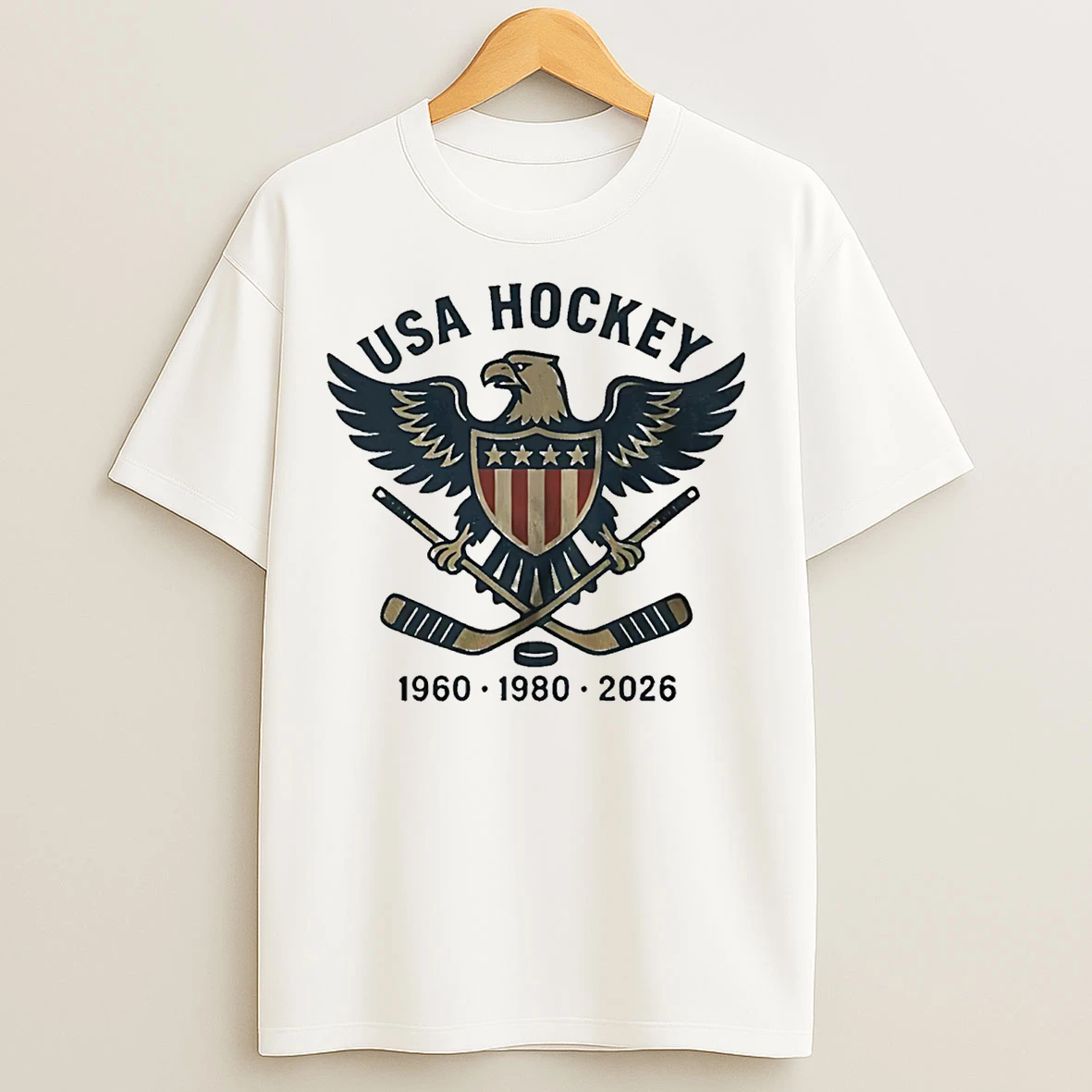 Classic Usa Hockey Champions Milano Cortina 1960 1980 2026 T Shirts