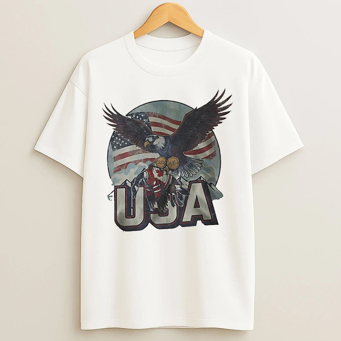 Classic Usa Ice Hockey Eagle Champions Milano Cortina 2026 T Shirts