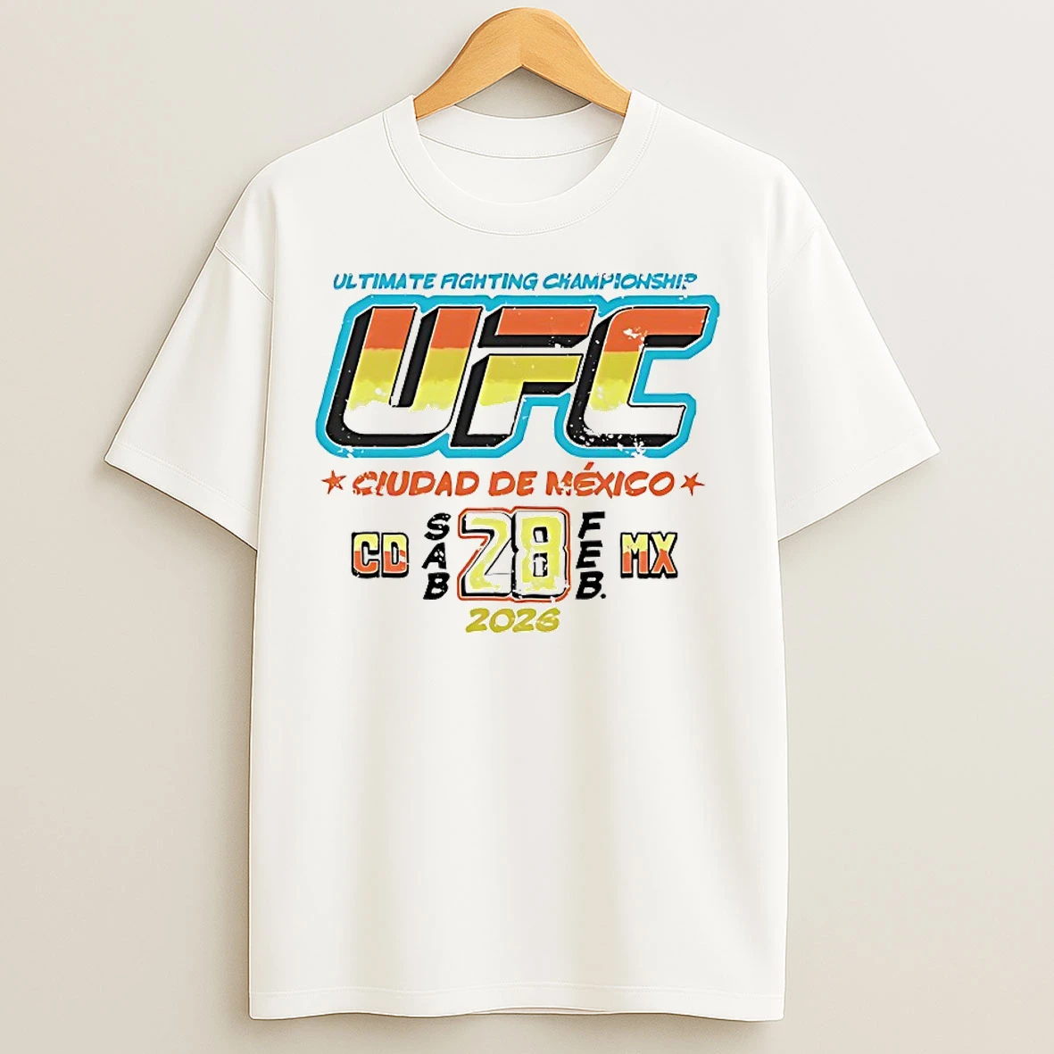 Classic Ultimate Fighting Championship Ciudad De Mexico 2026 T Shirts