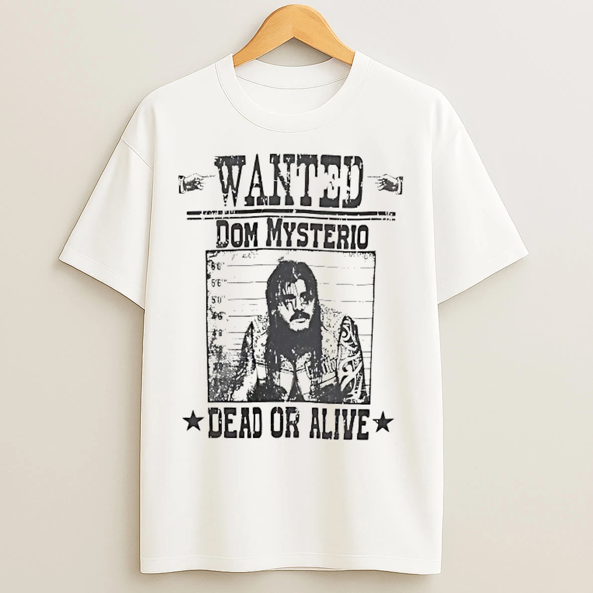 Classic Wanted Dom Mysterio Dead Or Alive T Shirts