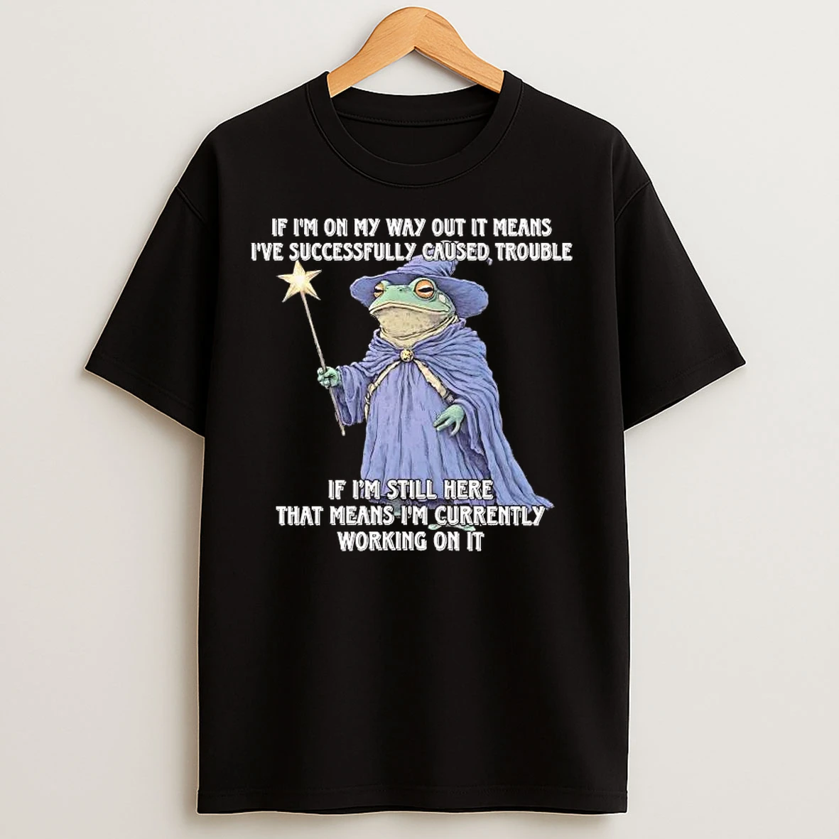 Classic Wizard Frog If Im On My Way Out It Means Ive Successfully T Shirts