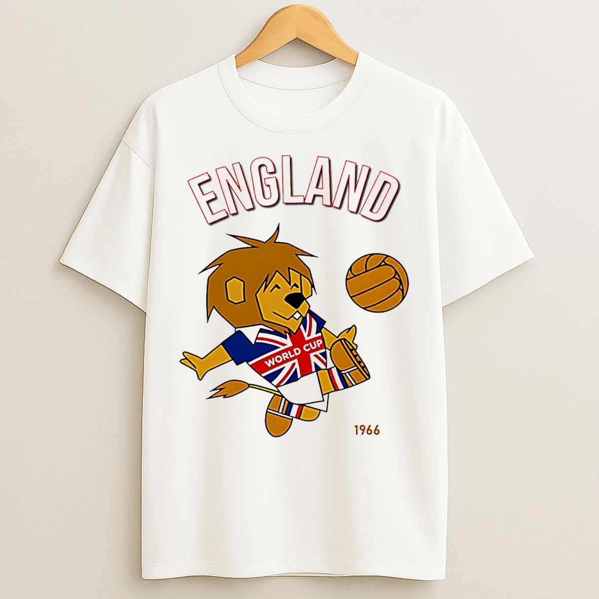 Classic World Cup Willie England 1966 Mascot T Shirts