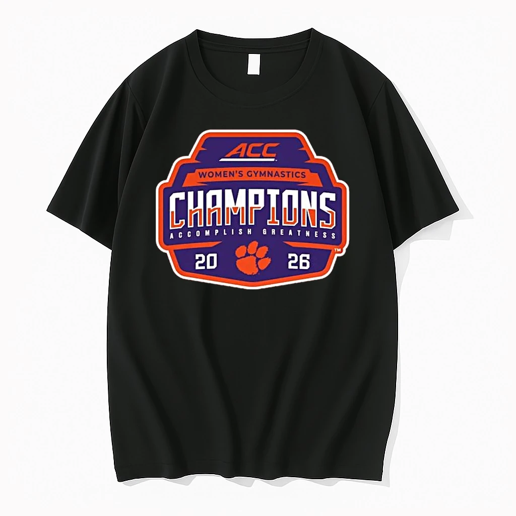 Clemson Tigers 2026 Acc Womens Gymnastics Champions Locker Room Shirts