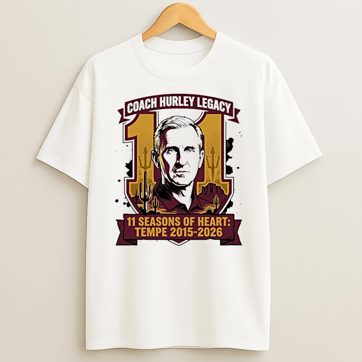 Coach Bobby Hurley Legacy 11 Seasons Of Heart Tempe 2015 2026 Graphic Shirts